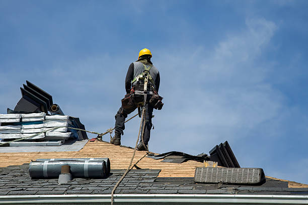 Professional Gutter Installation technician working in New Ipswich, NH